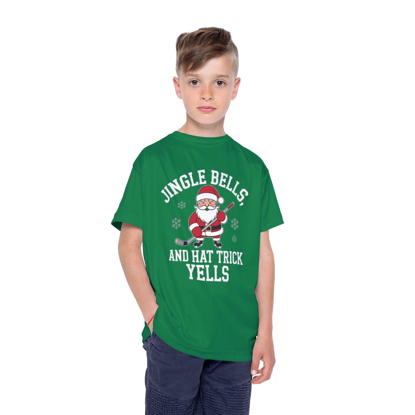 Jingle Bells & Hat Trick Yells Pajama Shirt
