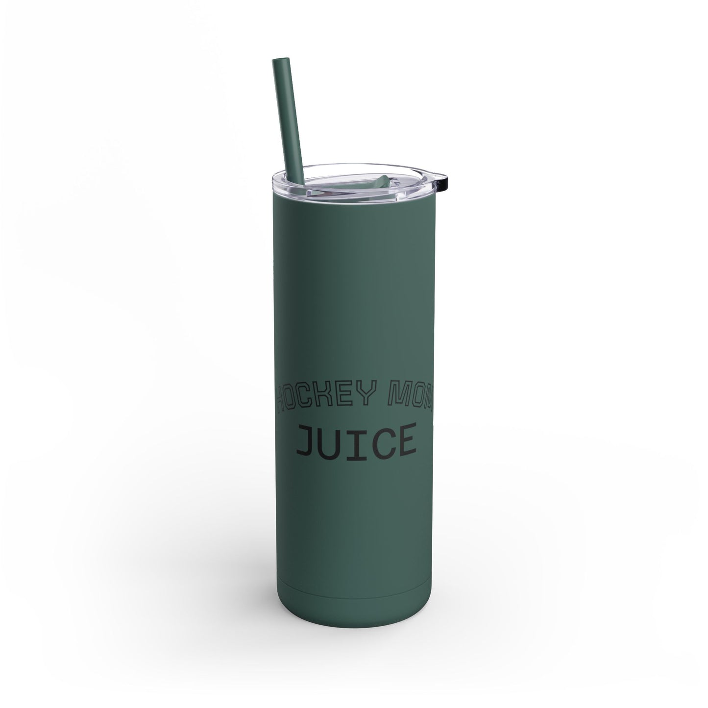 Hockey Themed Skinny Tumbler, Personalized Travel Mug, Sports Team Gift, Hockey Fan Merchandise, Unique Cup for Players