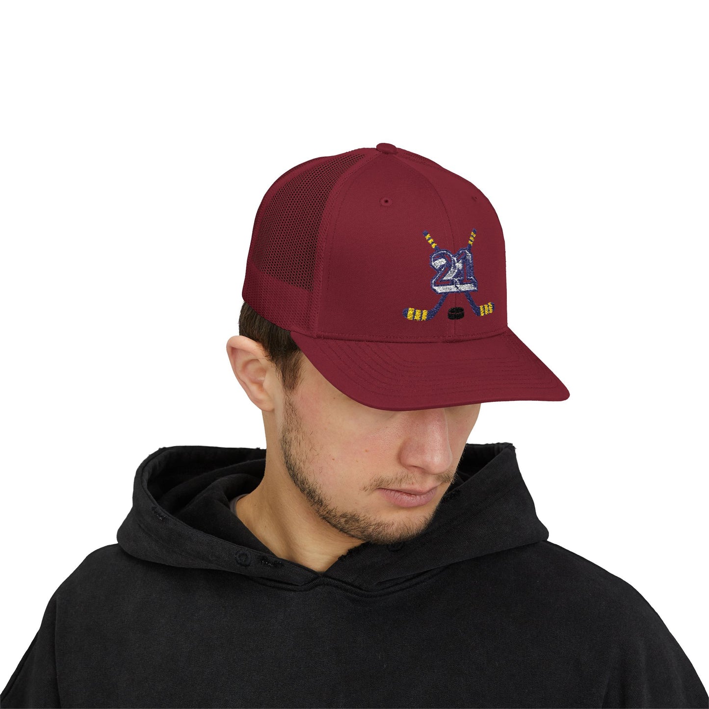 #21 Hockey Trucker Hat