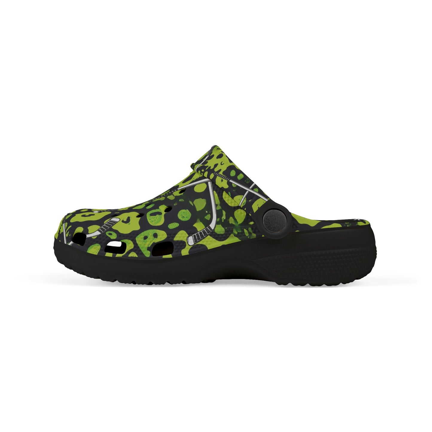 Kid's EVA Foam Clogs - Green & Black