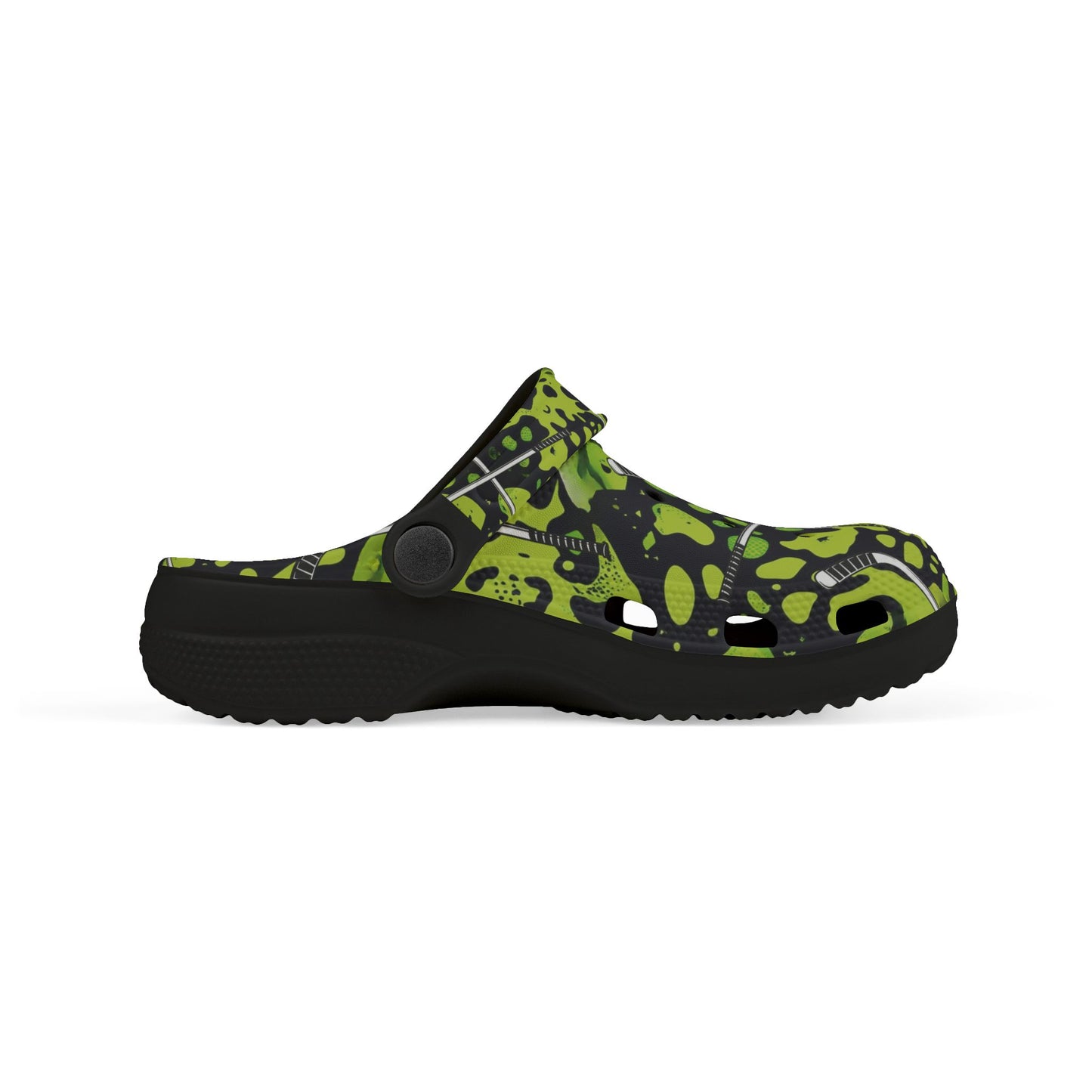 Kid's EVA Foam Clogs - Green & Black