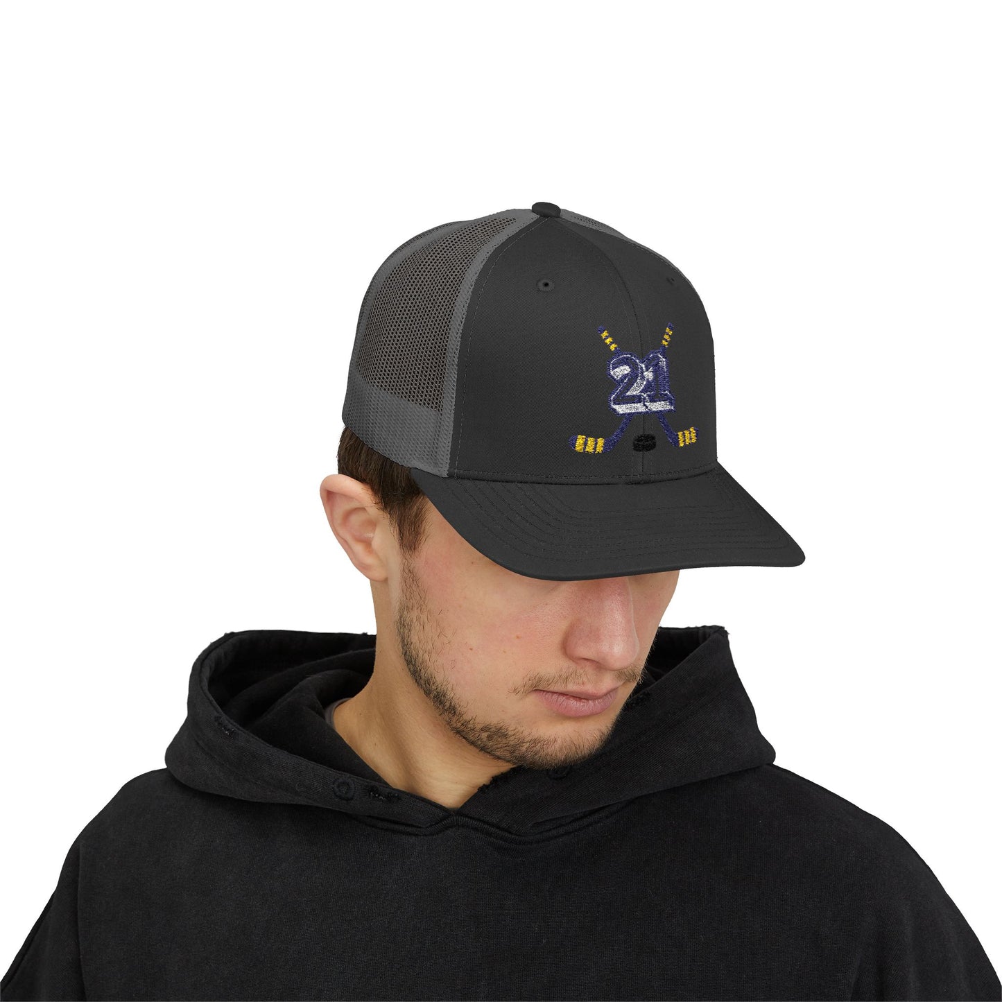 #21 Hockey Trucker Hat