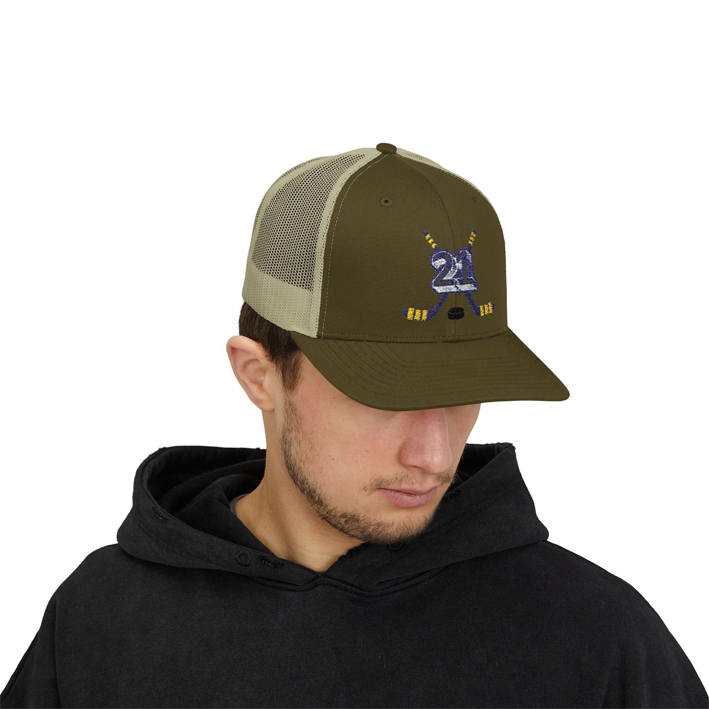 #21 Hockey Trucker Hat