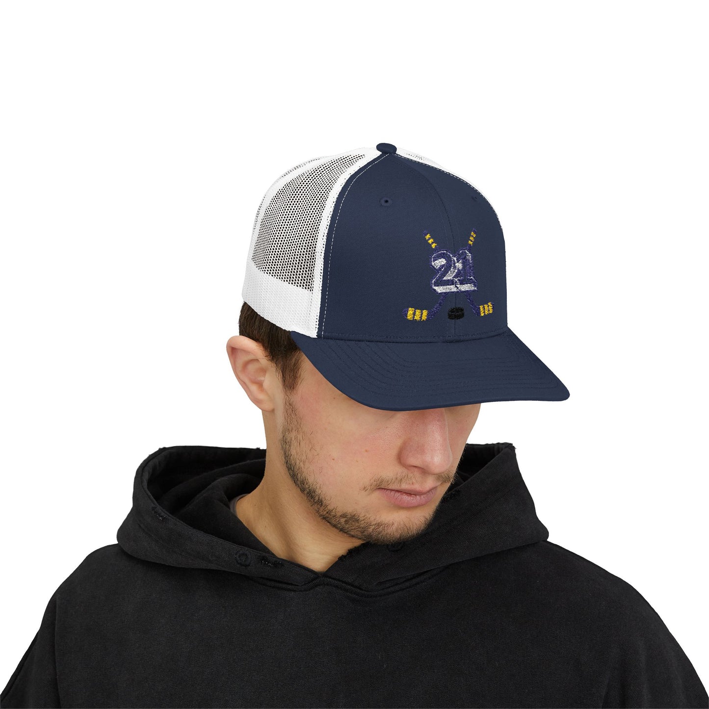 #21 Hockey Trucker Hat