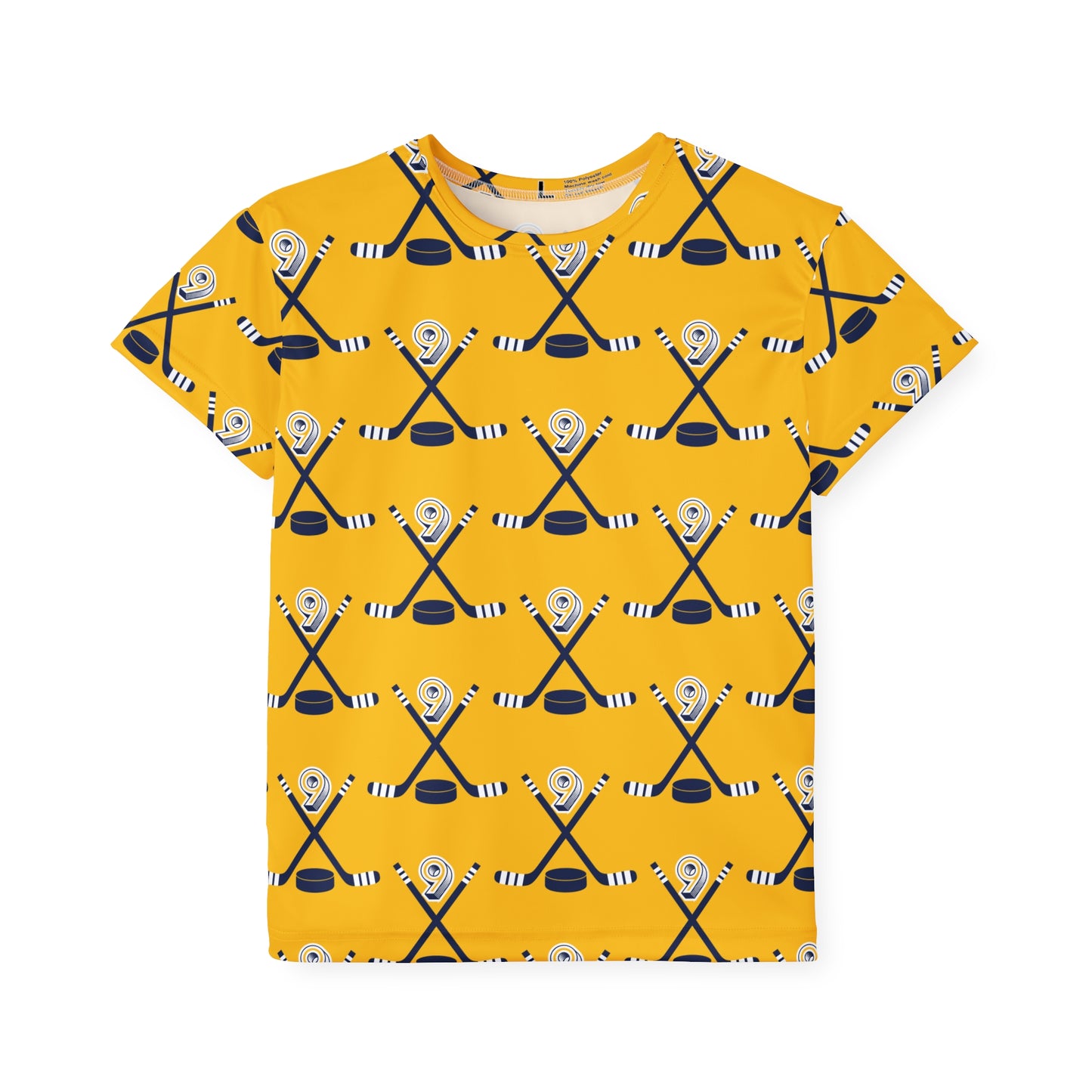 Kids #9 Gold and Blue Pajama Shirt