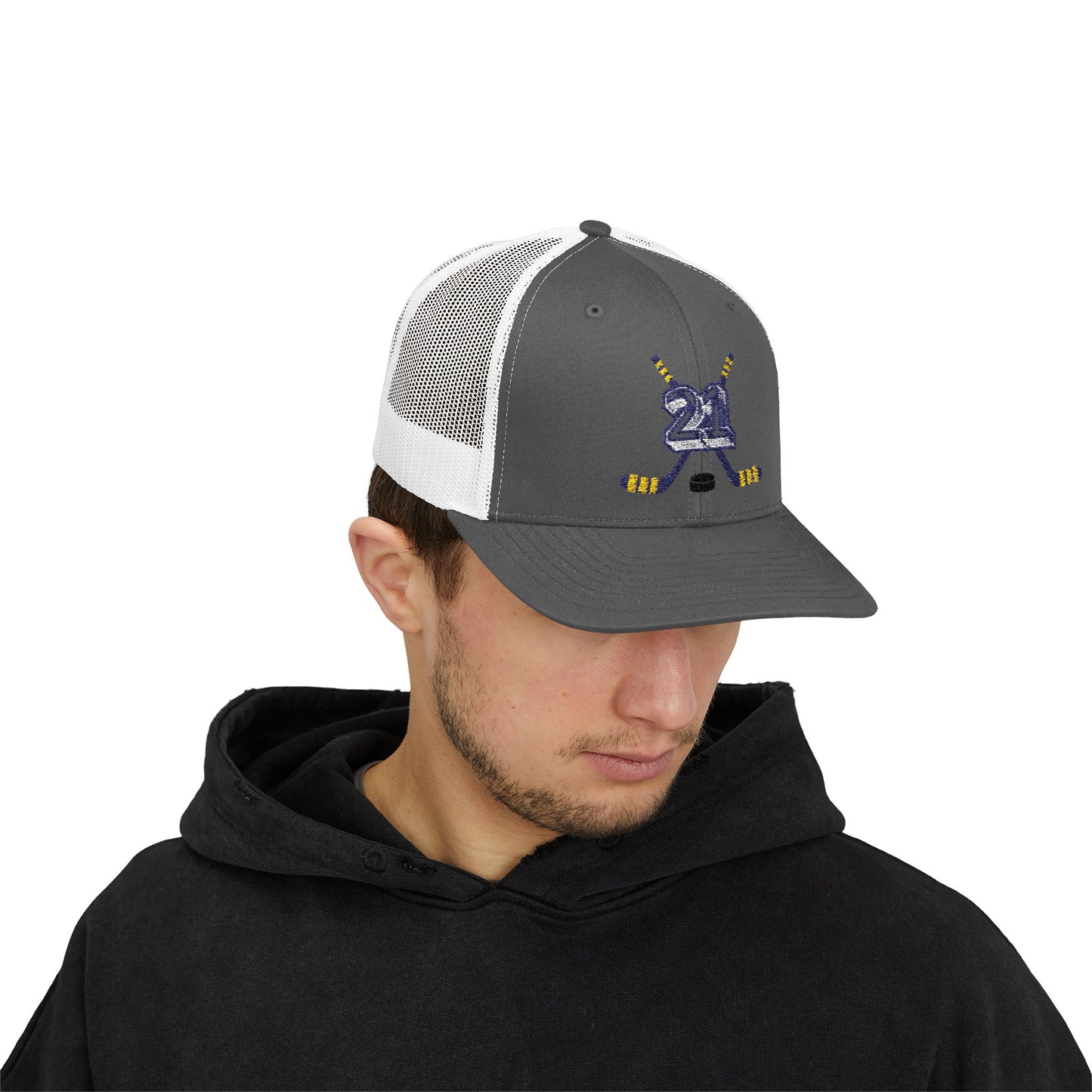#21 Hockey Trucker Hat