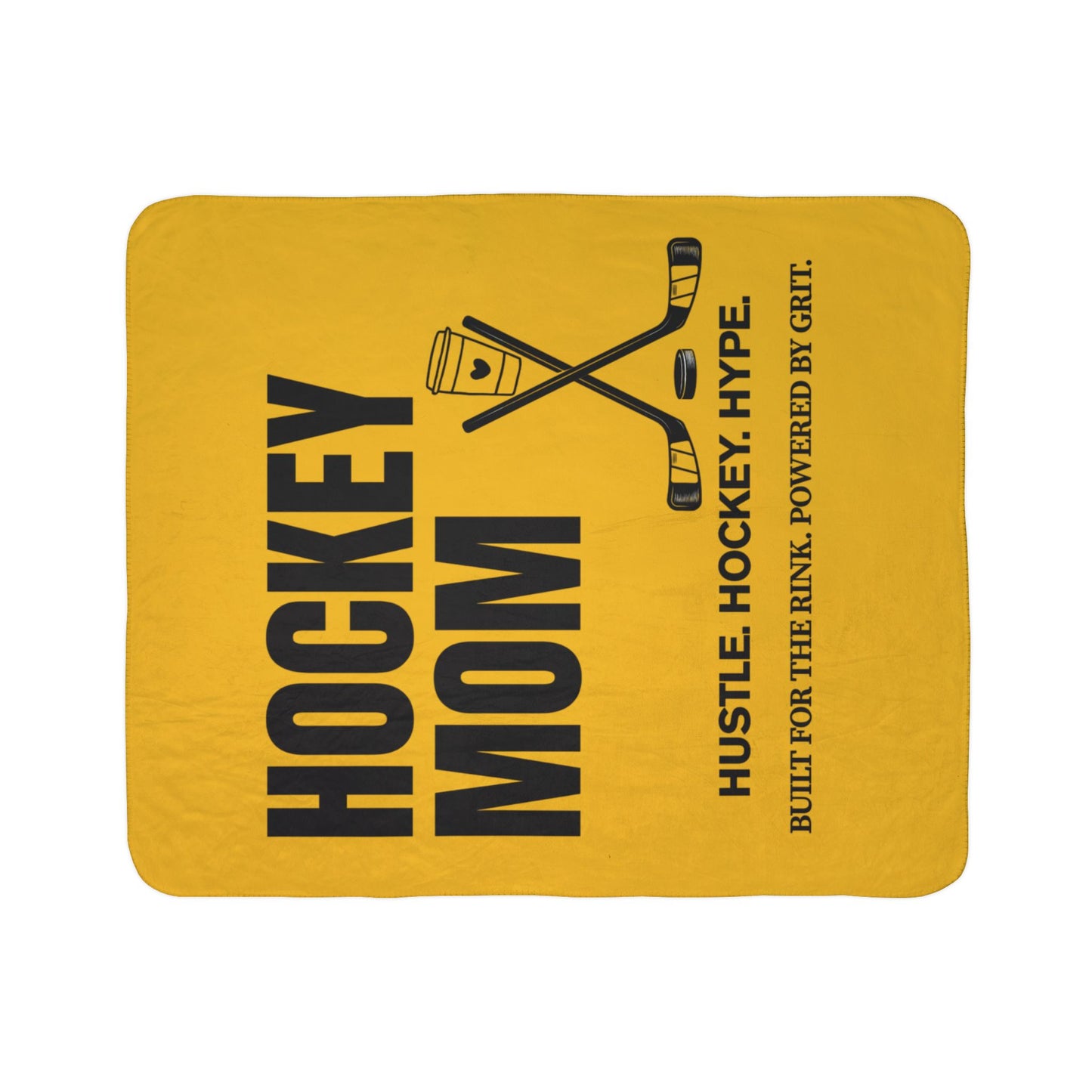 Hockey Mom Fleece Blanket, Cozy Sports Throw, Unique Gift for Hockey Fans, Winter Warmth, Team Spirit Home Decor