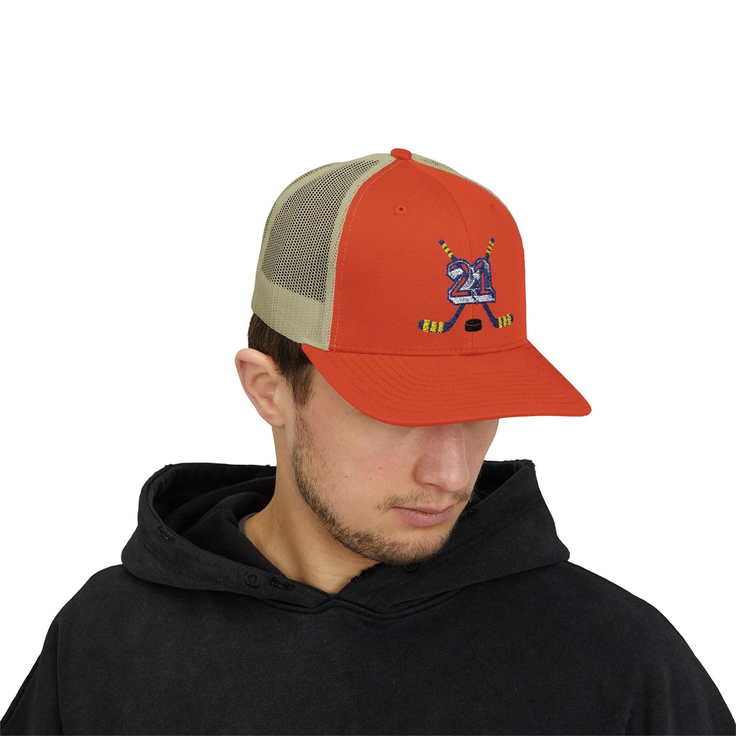 #21 Hockey Trucker Hat