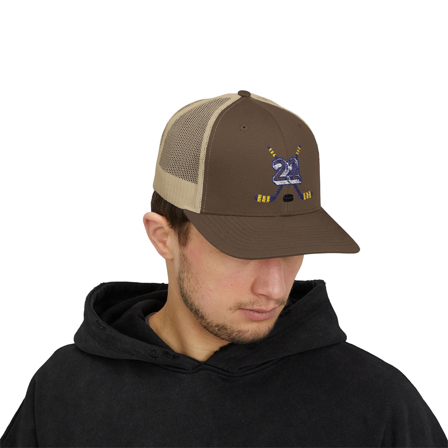 #21 Hockey Trucker Hat