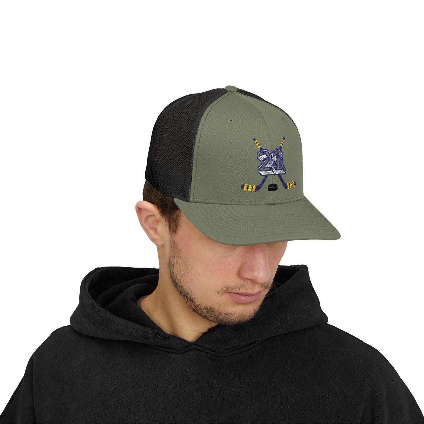 #21 Hockey Trucker Hat