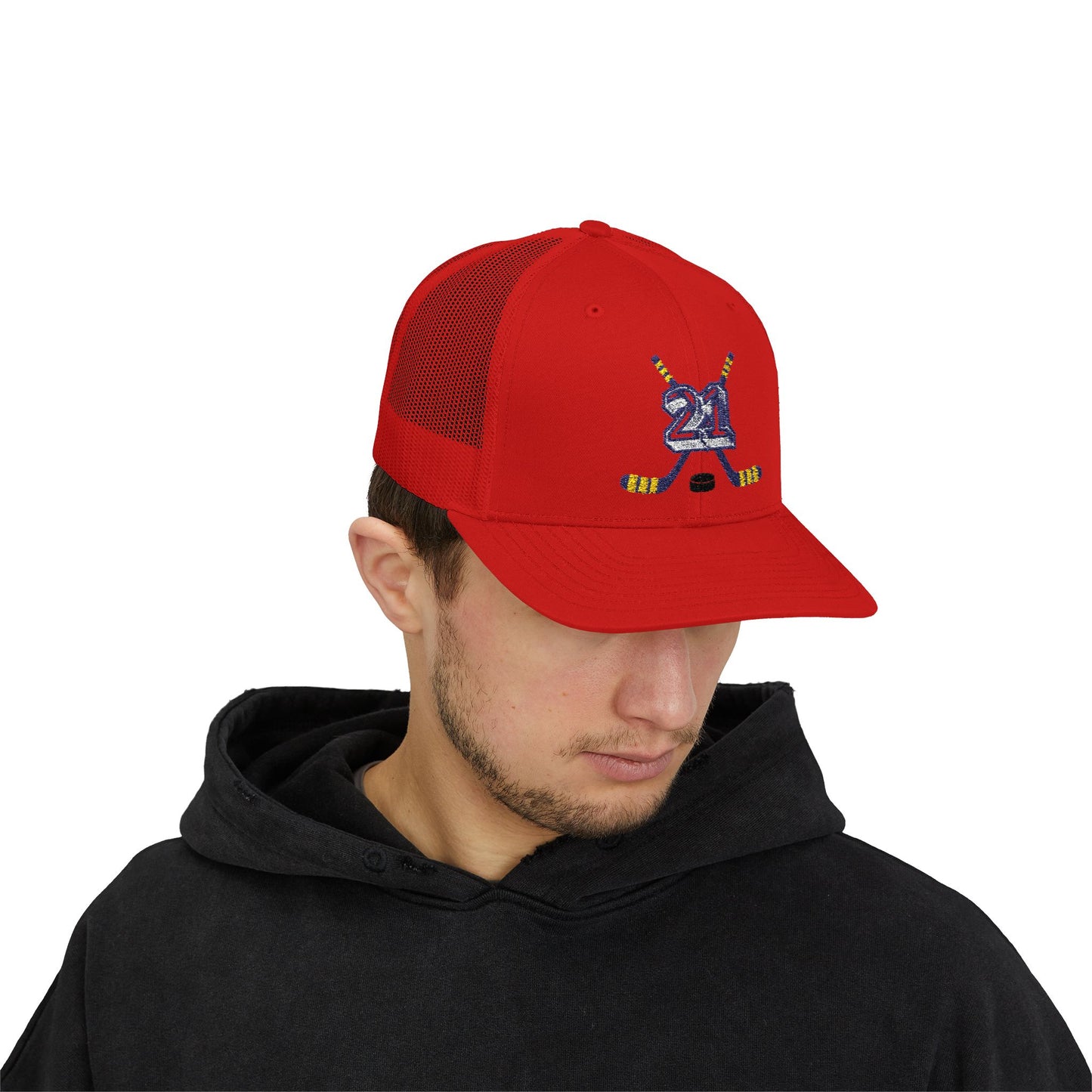 #21 Hockey Trucker Hat