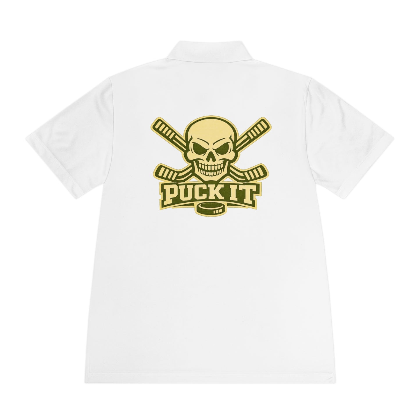 Hockey Skull Polo — "Puck It" Men's Sport Polo