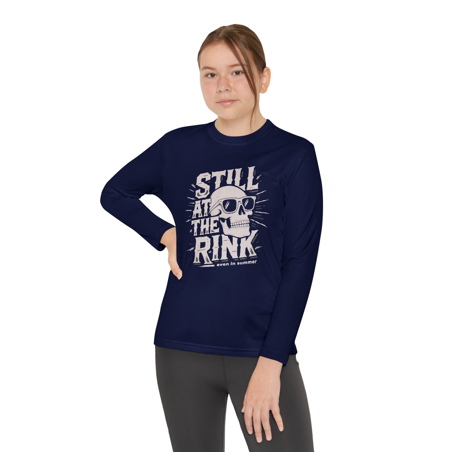 Youth Long Sleeve Tee — "Still At The Rink"