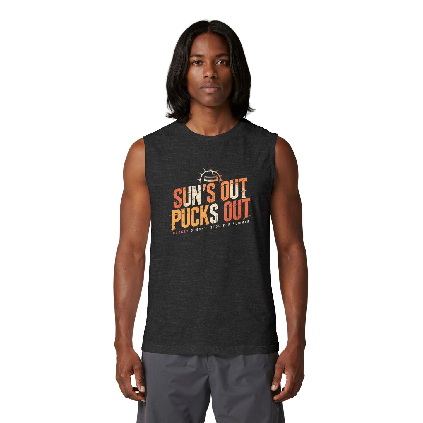 Sun’s Out Pucks Out Muscle Tank