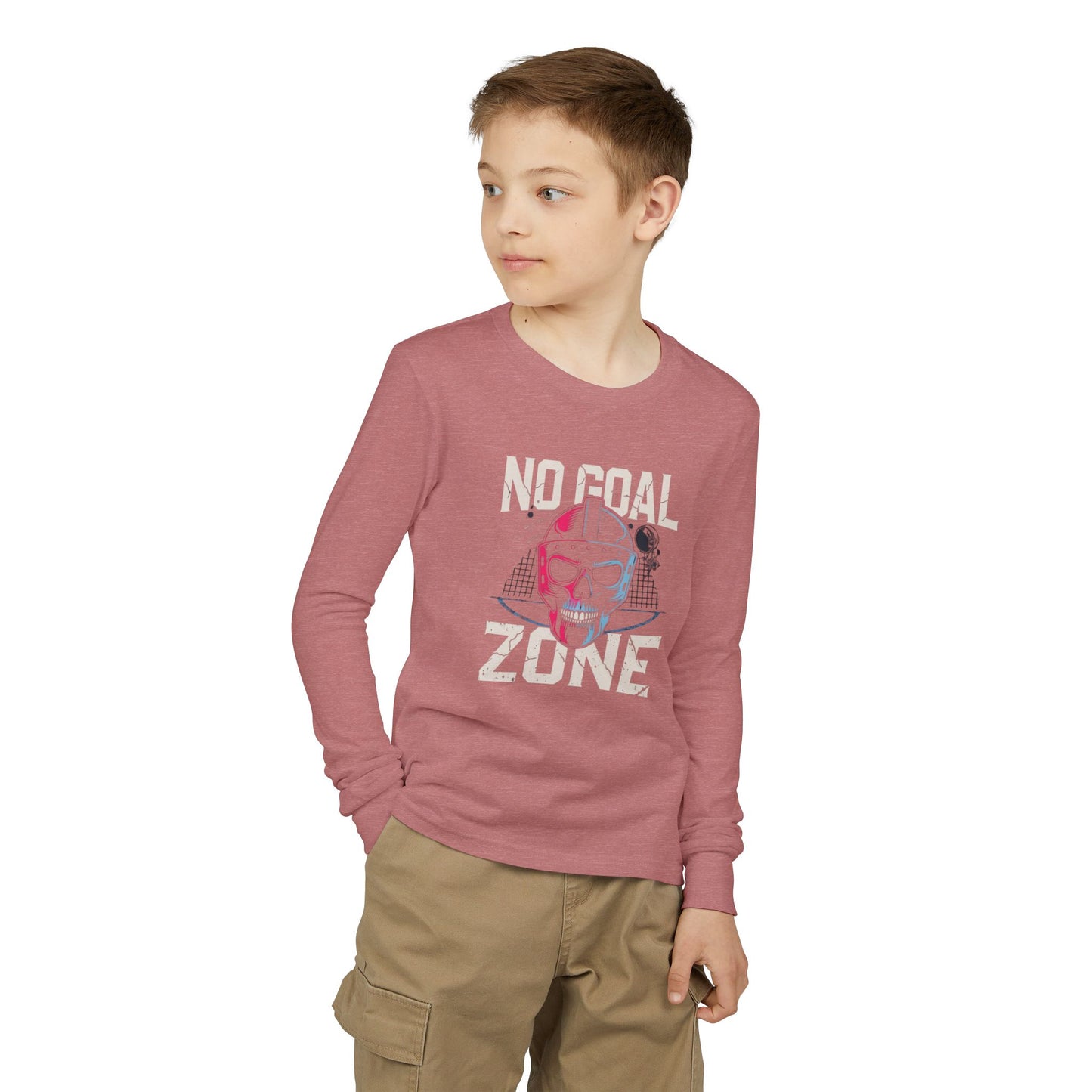 Youth Long Sleeve Tee — "No Goal Zone"
