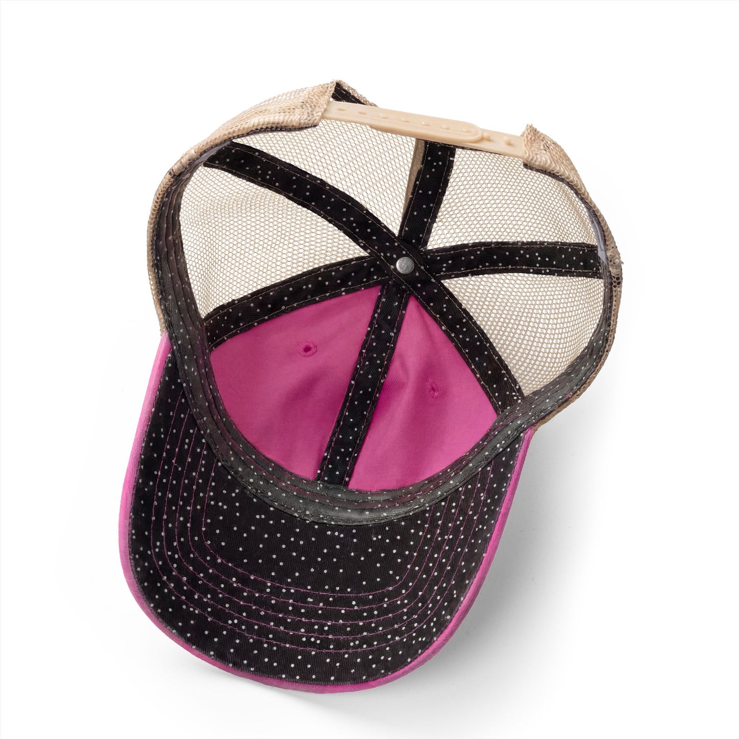 W T F Win The Faceoff Women's Washed Mesh-Back Cap
