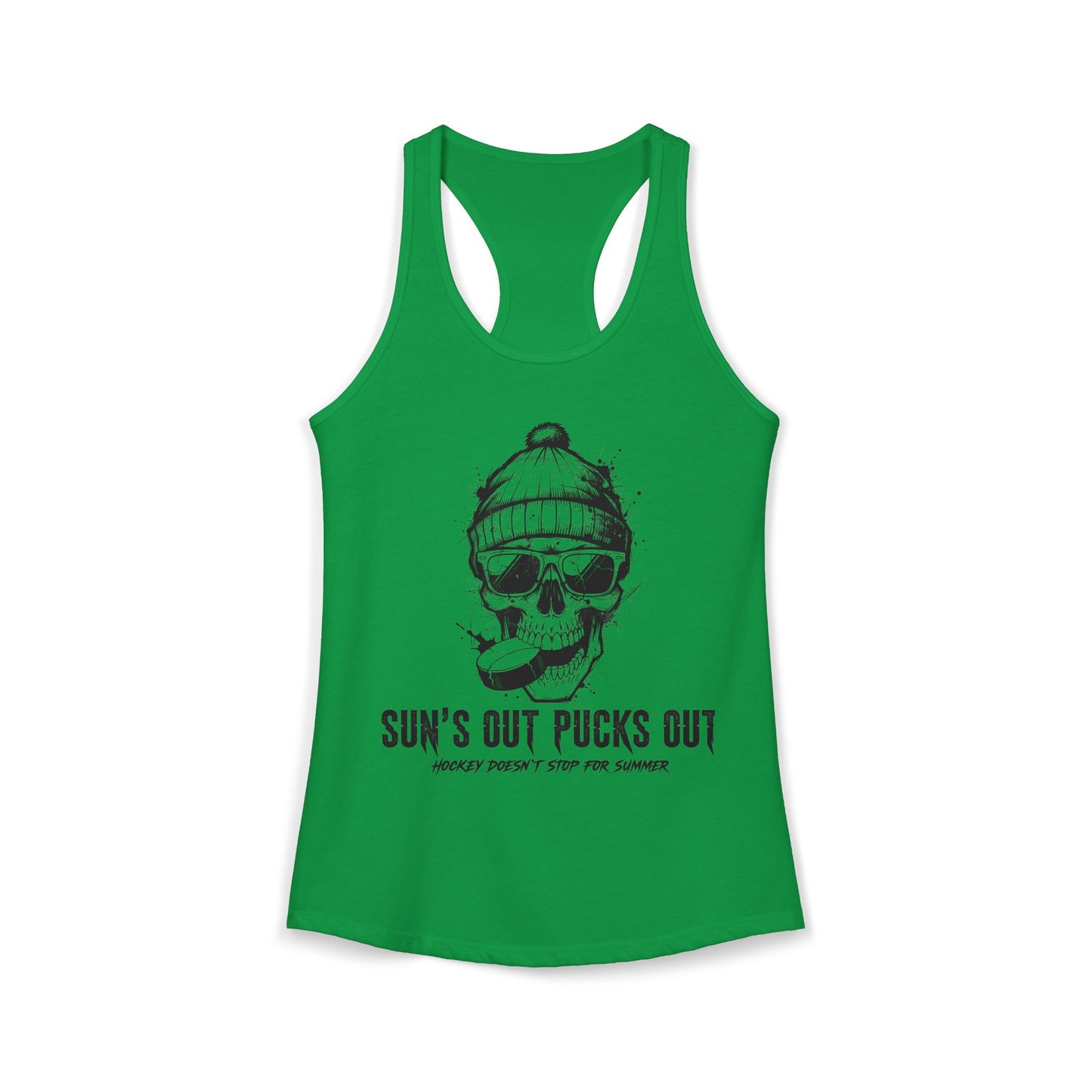 Sun's Out Pucks Out Racer Back Tank