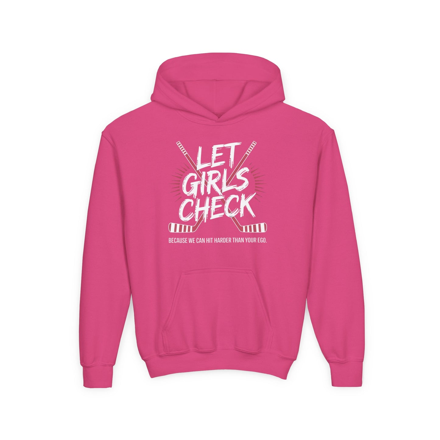 Let Girls Check Youth Hoodie