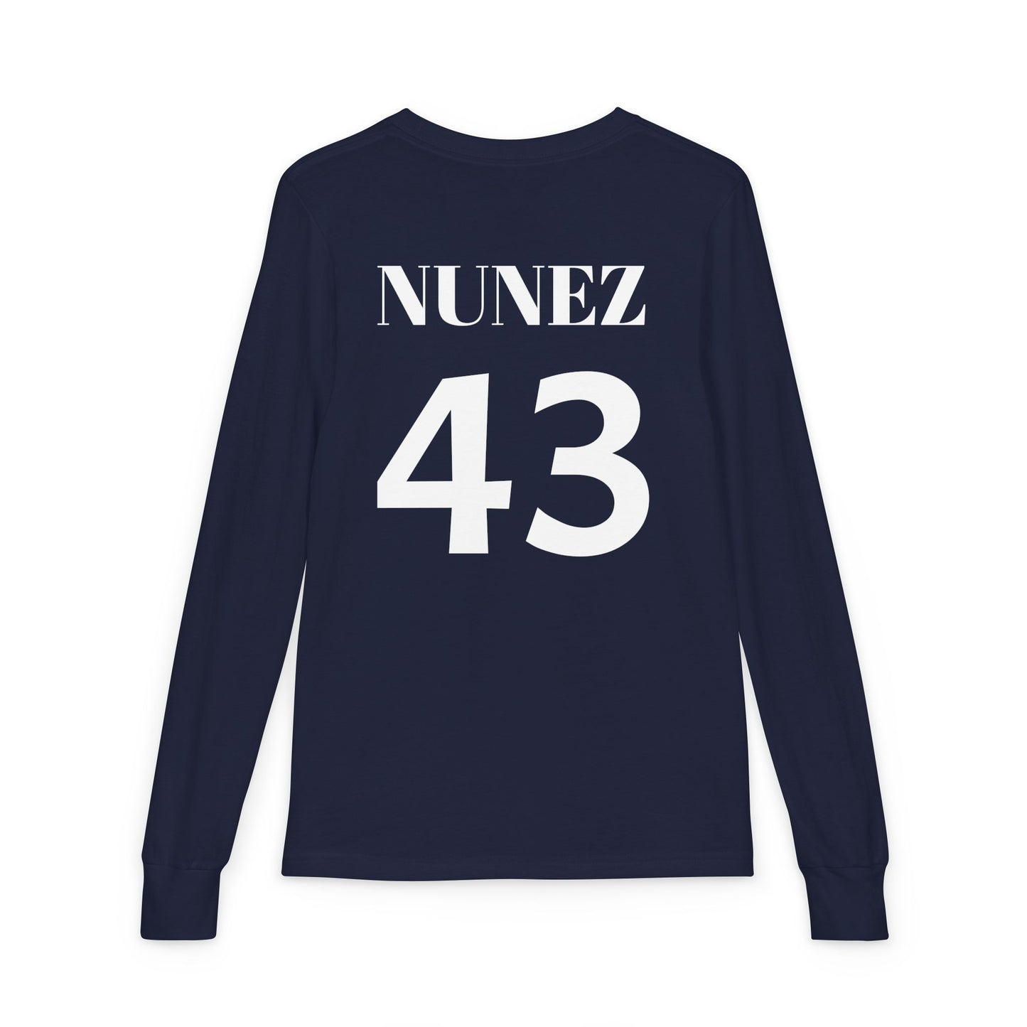 Predators 8U Navy Youth Long Sleeve Tee — Mascot Sports Team Shirt