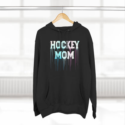 Lane Seven Hockey Mom Fleece Hoodie, Cozy Sweatshirt for Hockey Moms, Gift for Sports Enthusiasts, Winter Apparel, Perfect for Game Days