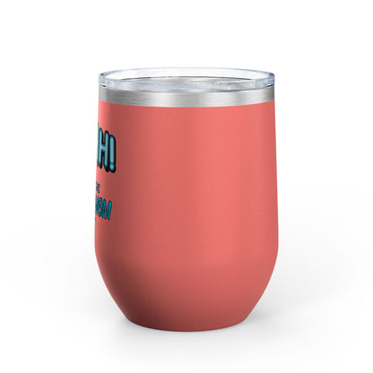 ShhhHockey Mom Wine Tumbler, 12oz | Shhh! I Earned This | Gift for Hockey Moms | Stainless Steel Insulated Cup | Sports Moms