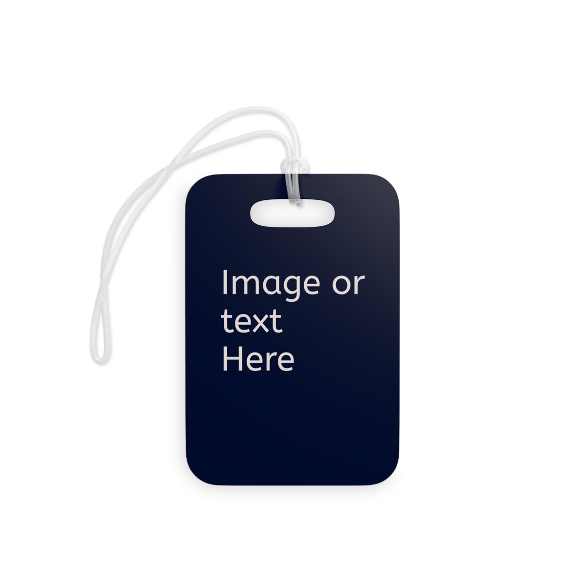 Hockey Team Photo Luggage/Bag Tag — Custom Name & Number Travel ID