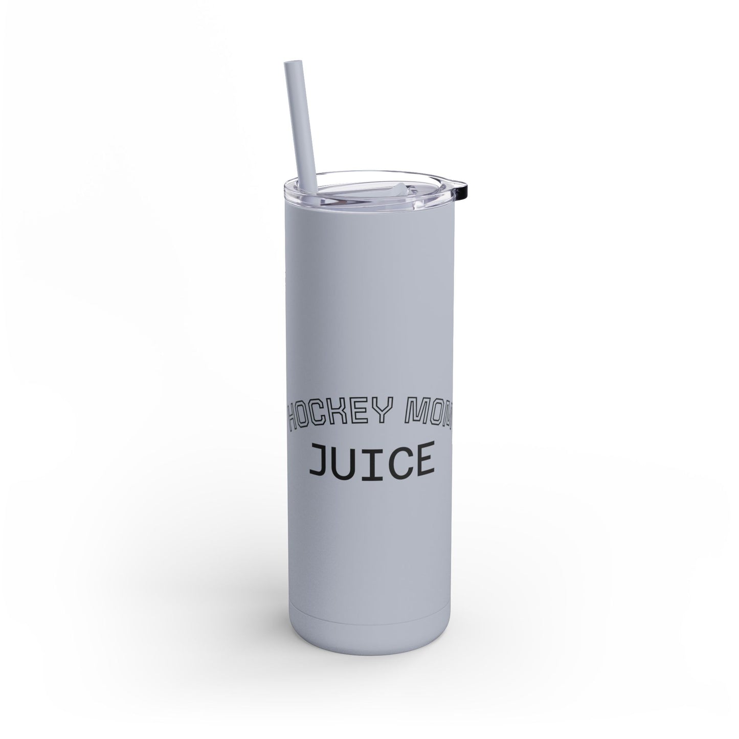 Hockey Themed Skinny Tumbler, Personalized Travel Mug, Sports Team Gift, Hockey Fan Merchandise, Unique Cup for Players