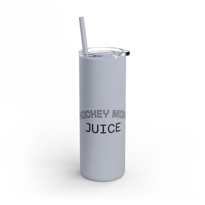 Hockey Themed Skinny Tumbler, Personalized Travel Mug, Sports Team Gift, Hockey Fan Merchandise, Unique Cup for Players