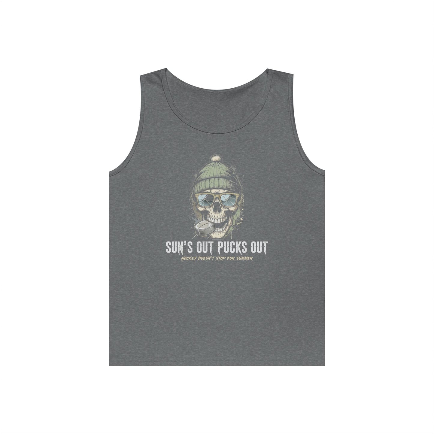 "Sun's Out Pucks Out" Hockey Summer Tee
