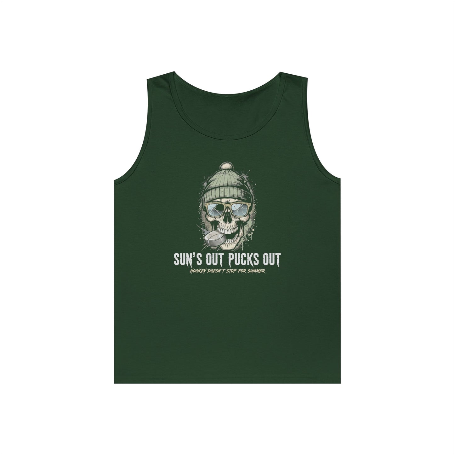 "Sun's Out Pucks Out" Hockey Summer Tee