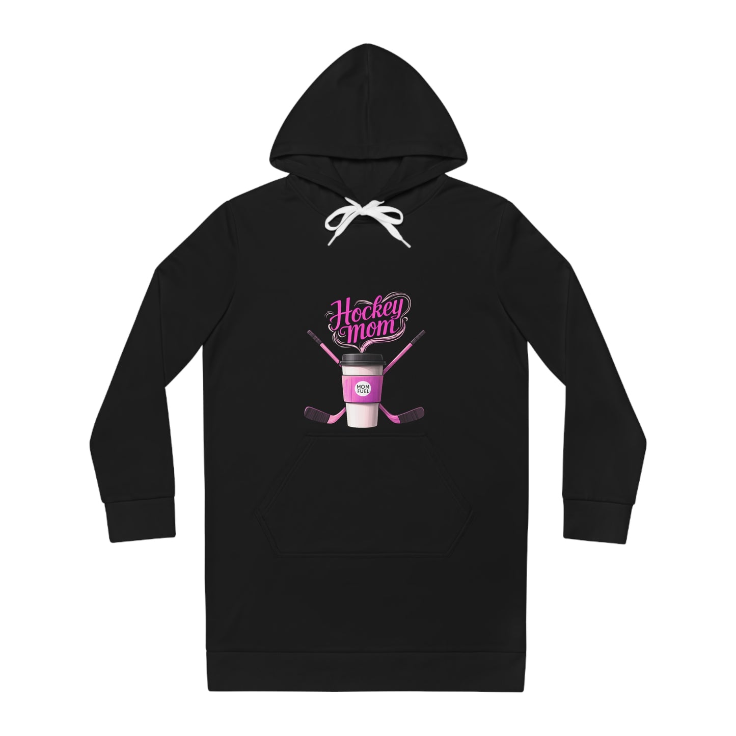 Women's Hockey Mom Hoodie Dress, Cozy Outfit for Sports Moms, Athletic Apparel, Perfect Gift for Hockey Lovers, Sports Game Wear, [...]