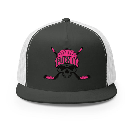 Puck It Skull Trucker Cap