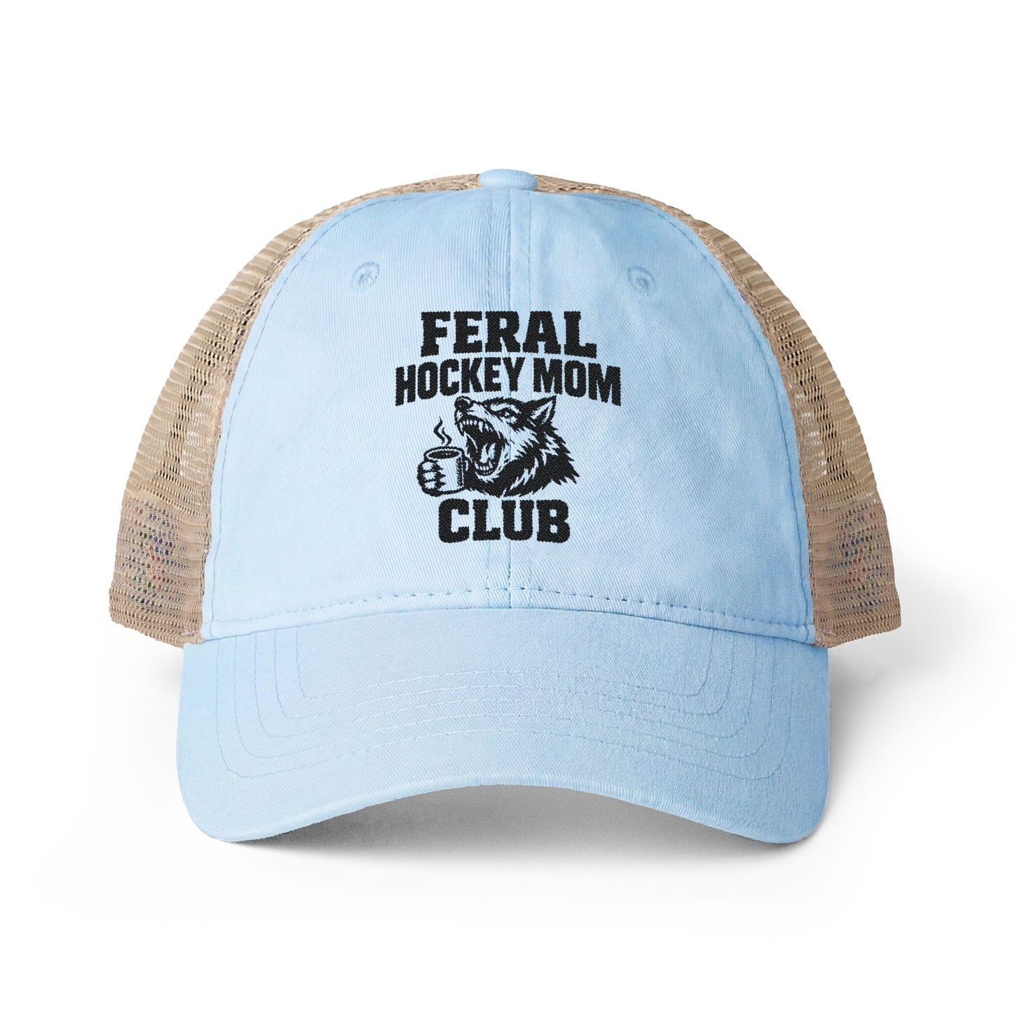 Feral Hockey Moms Club -  Washed Mesh-Back Cap