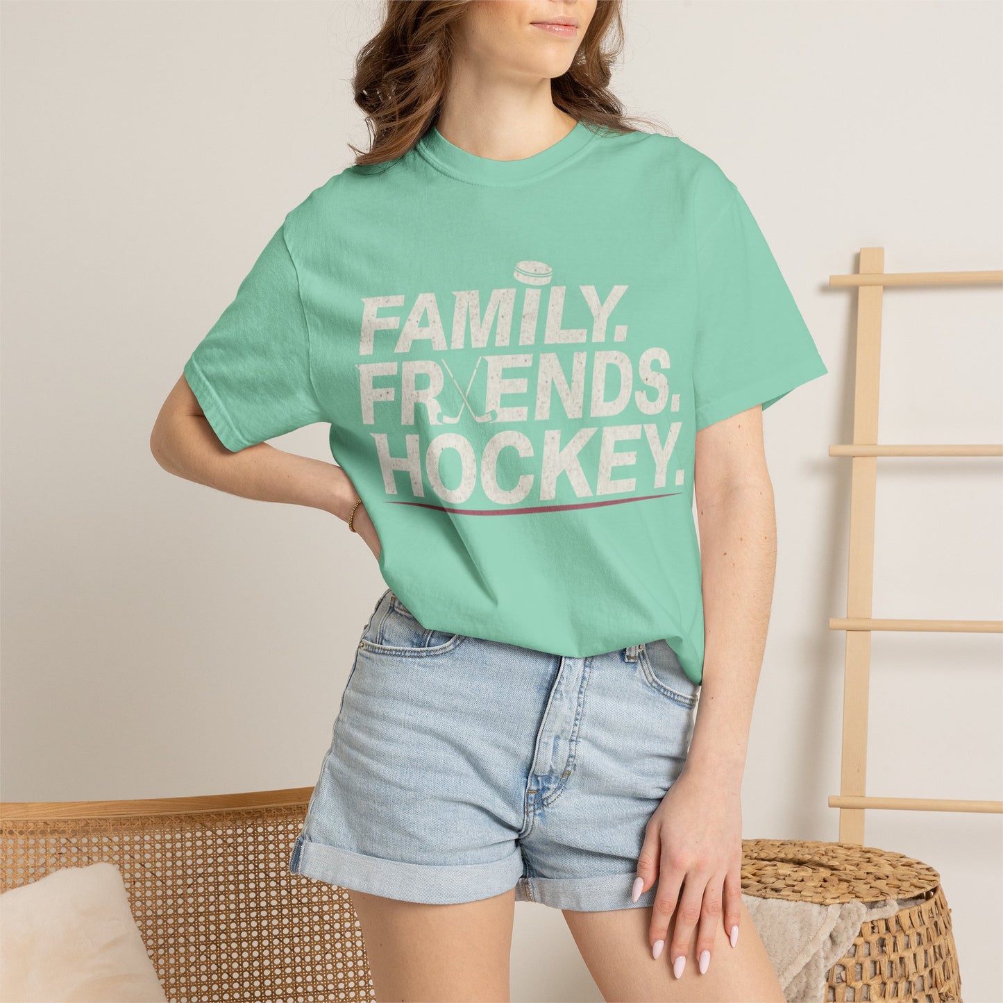 Family. Friends. Hockey. T-shirt