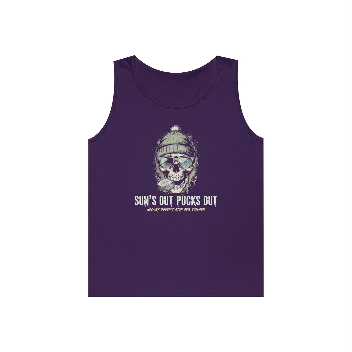 "Sun's Out Pucks Out" Hockey Summer Tee