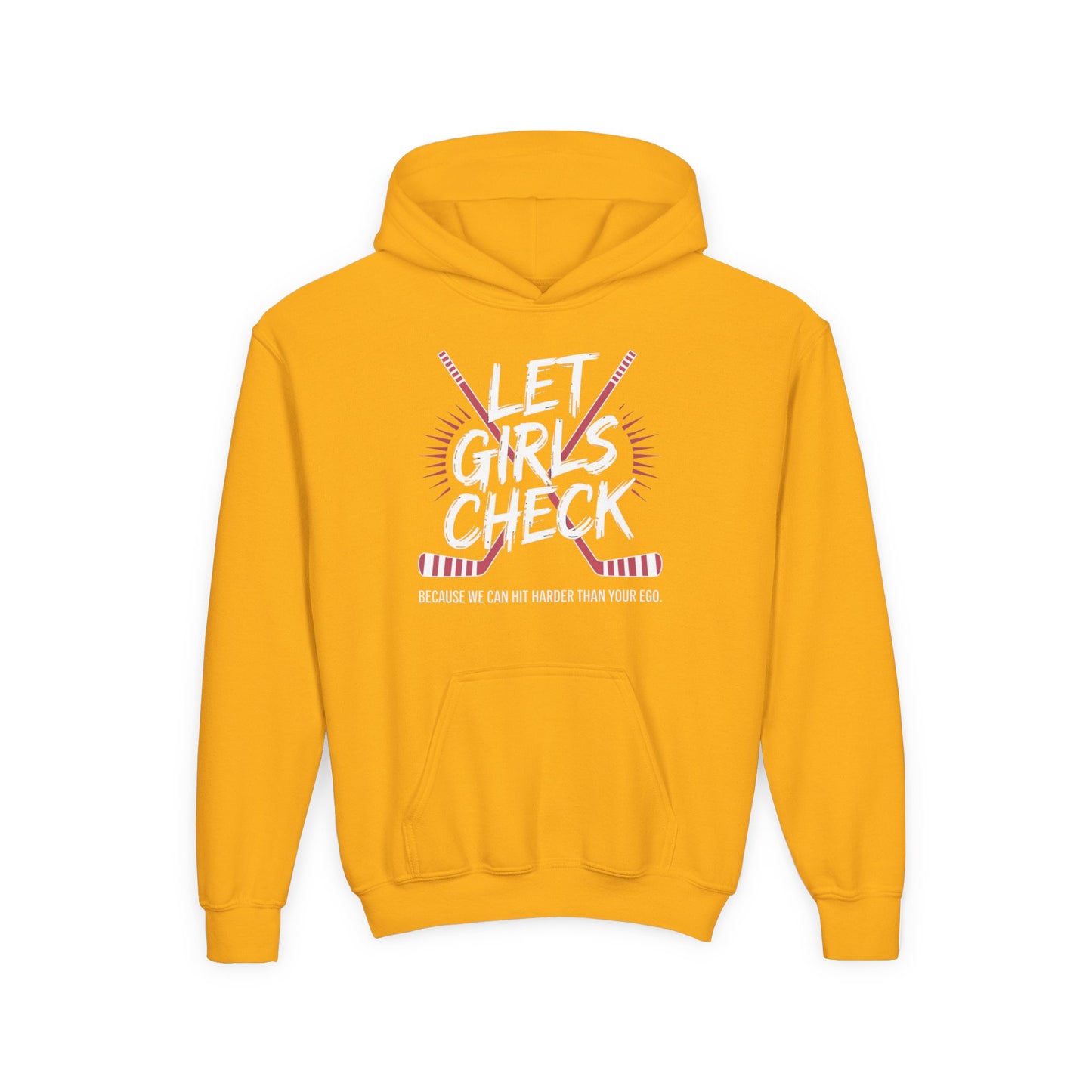 Let Girls Check Youth Hoodie
