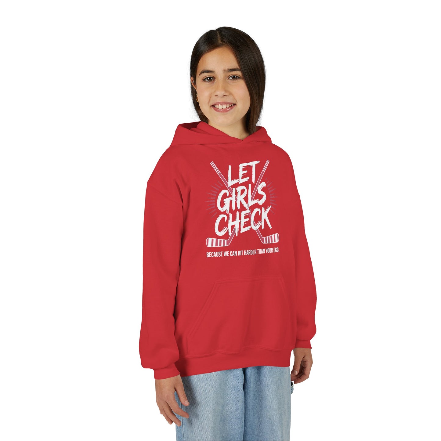 Let Girls Check Youth Hoodie