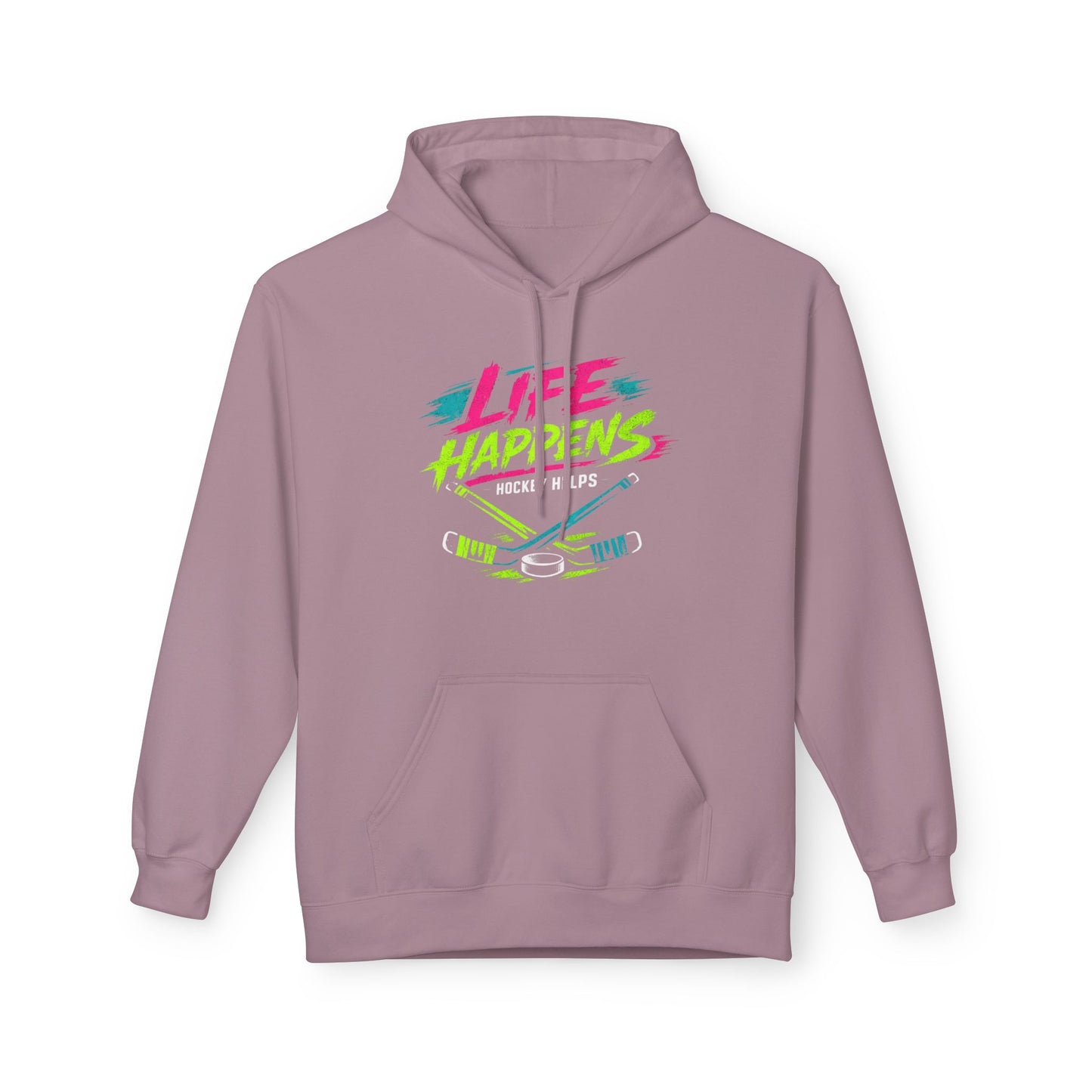 Hockey 'Life Happens' Fleece Hoodie