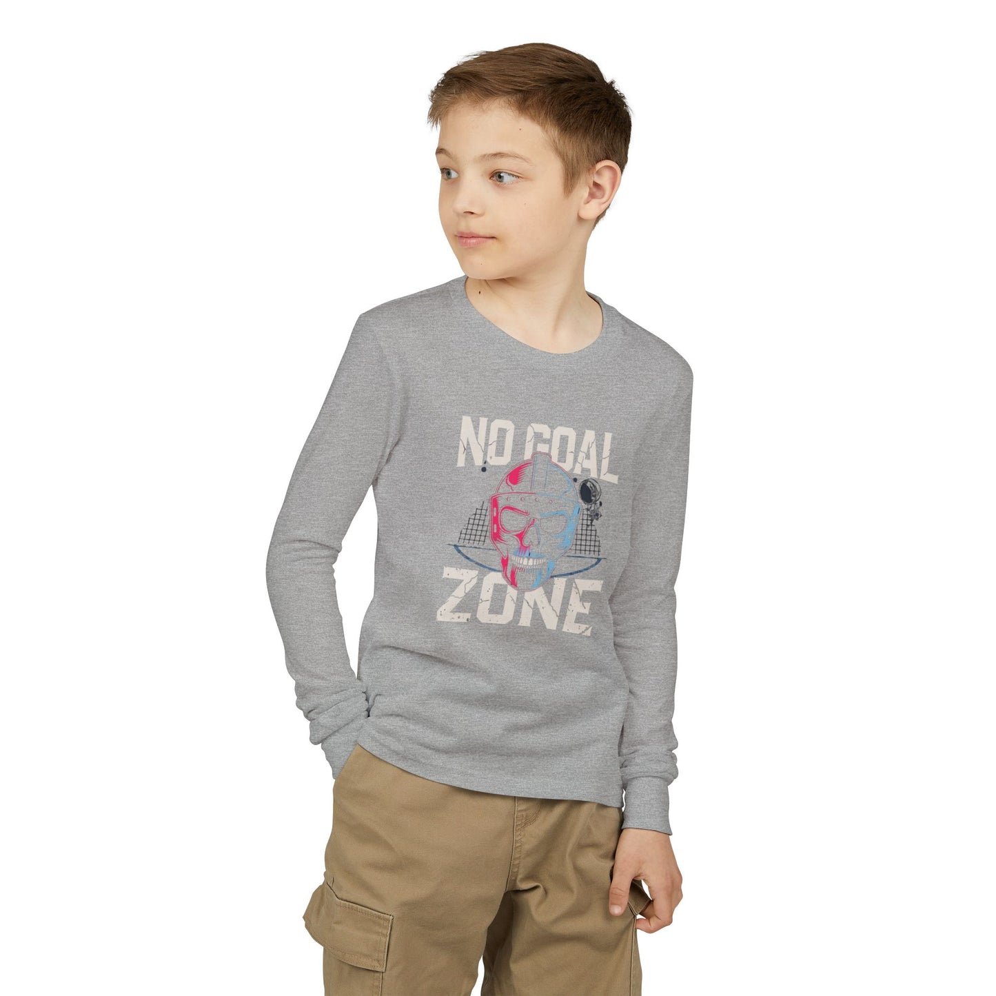 Youth Long Sleeve Tee — "No Goal Zone"