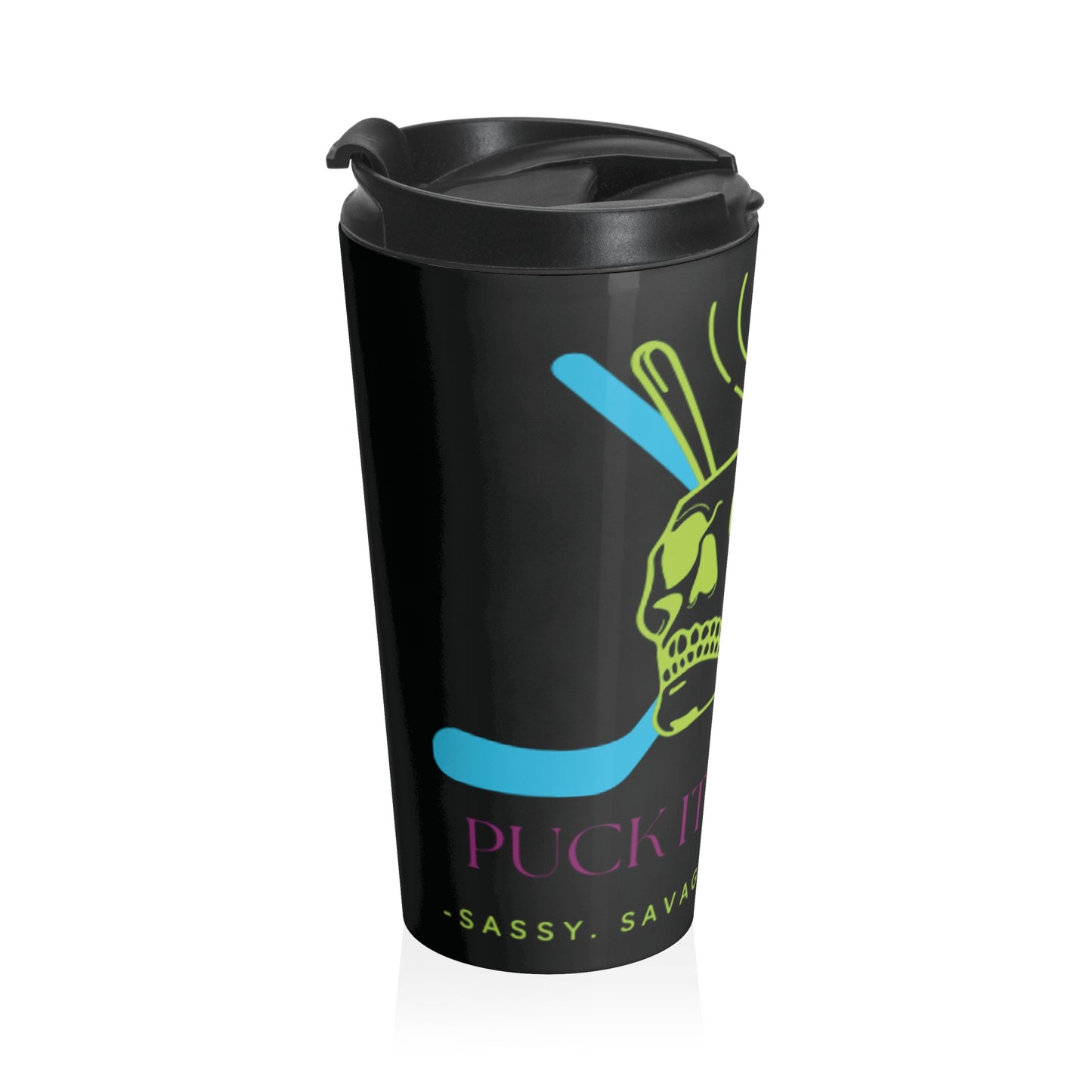 Savage Skull Stainless Steel Travel Mug | Unique Coffee Cup | Perfect for Road Trips, Gifts, and Everyday Use