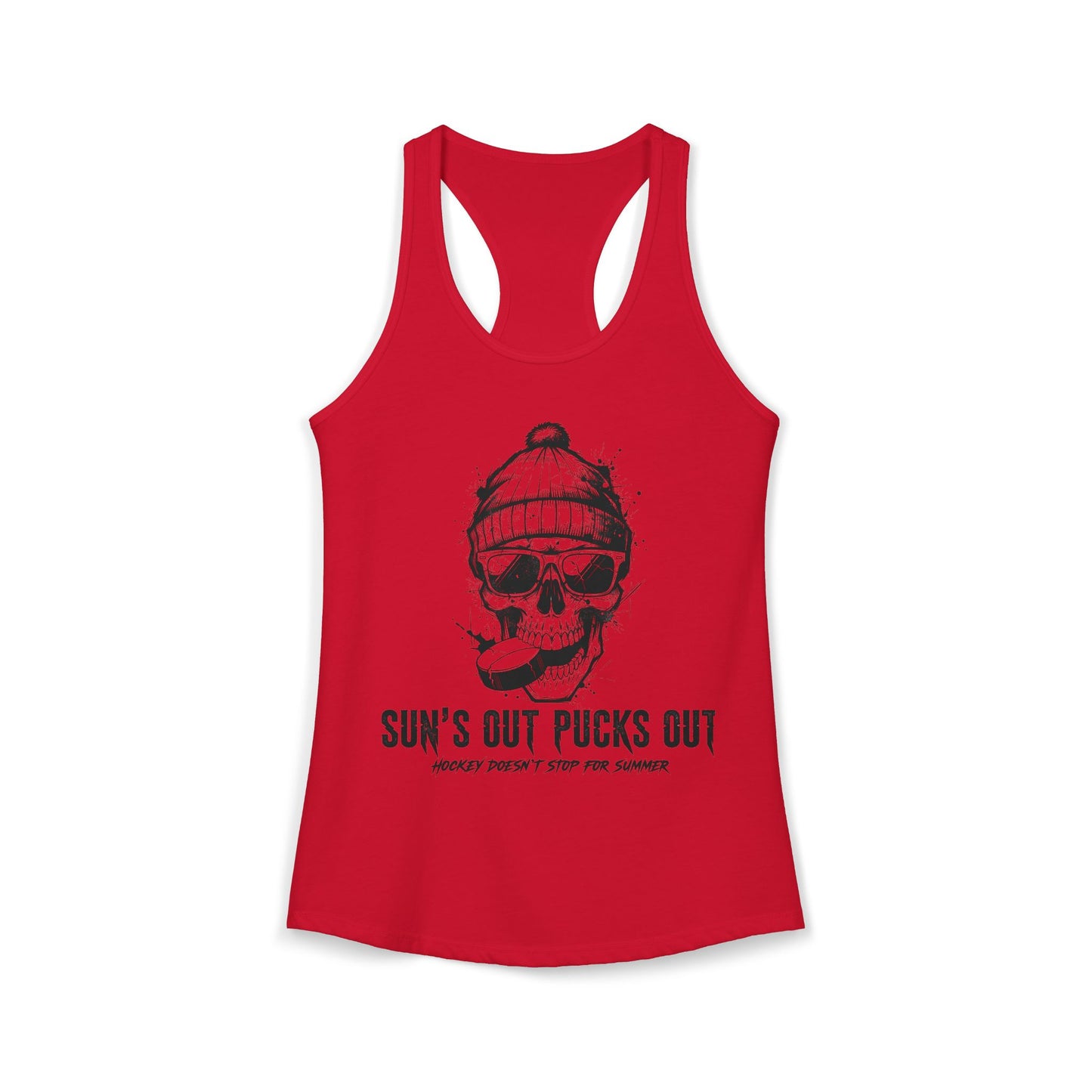 Sun's Out Pucks Out Racer Back Tank