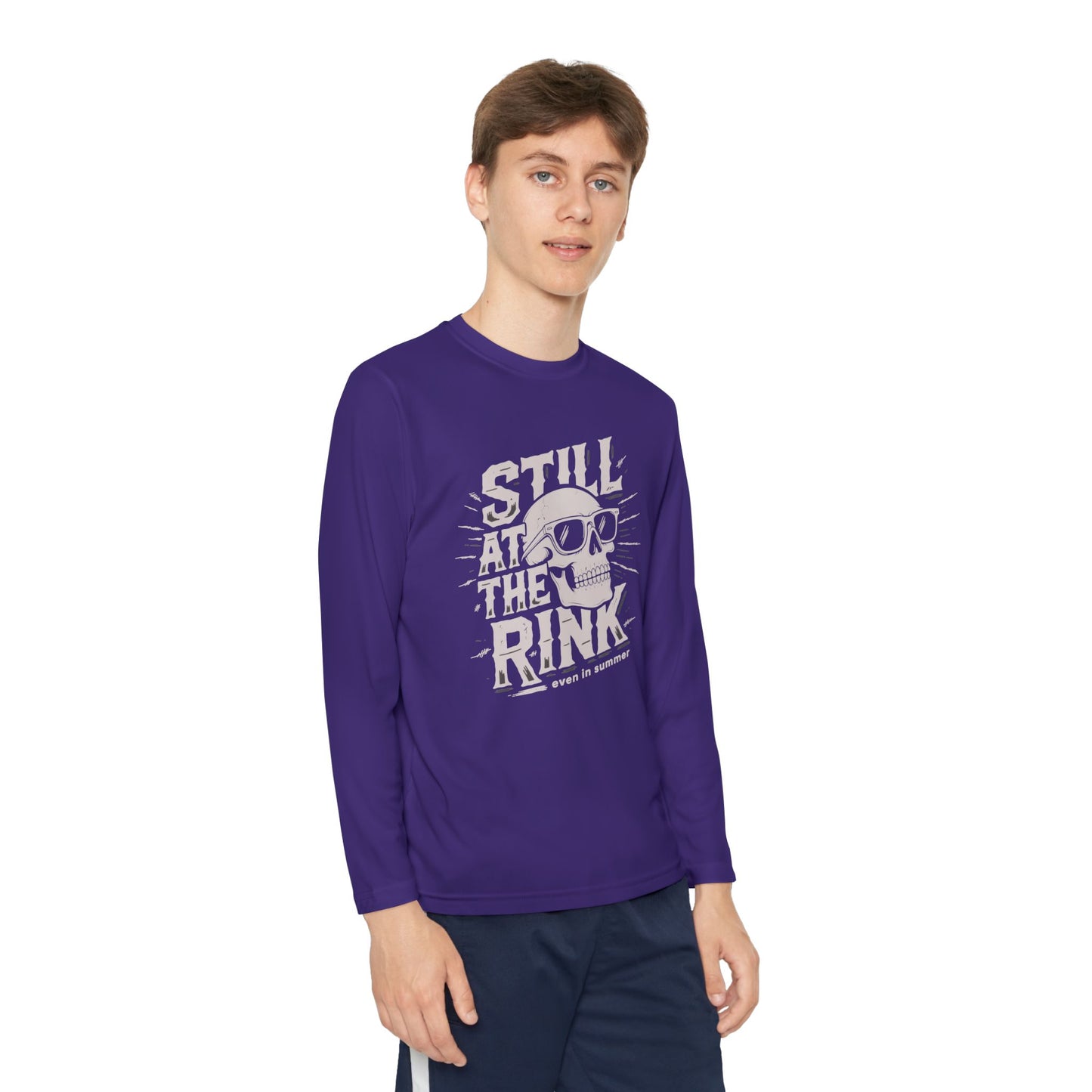 Youth Long Sleeve Tee — "Still At The Rink"