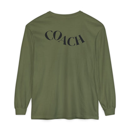 Female Hockey Coach Long Sleeve Shirt - She Calls the Shots, Sports Apparel, Gift for Athletes