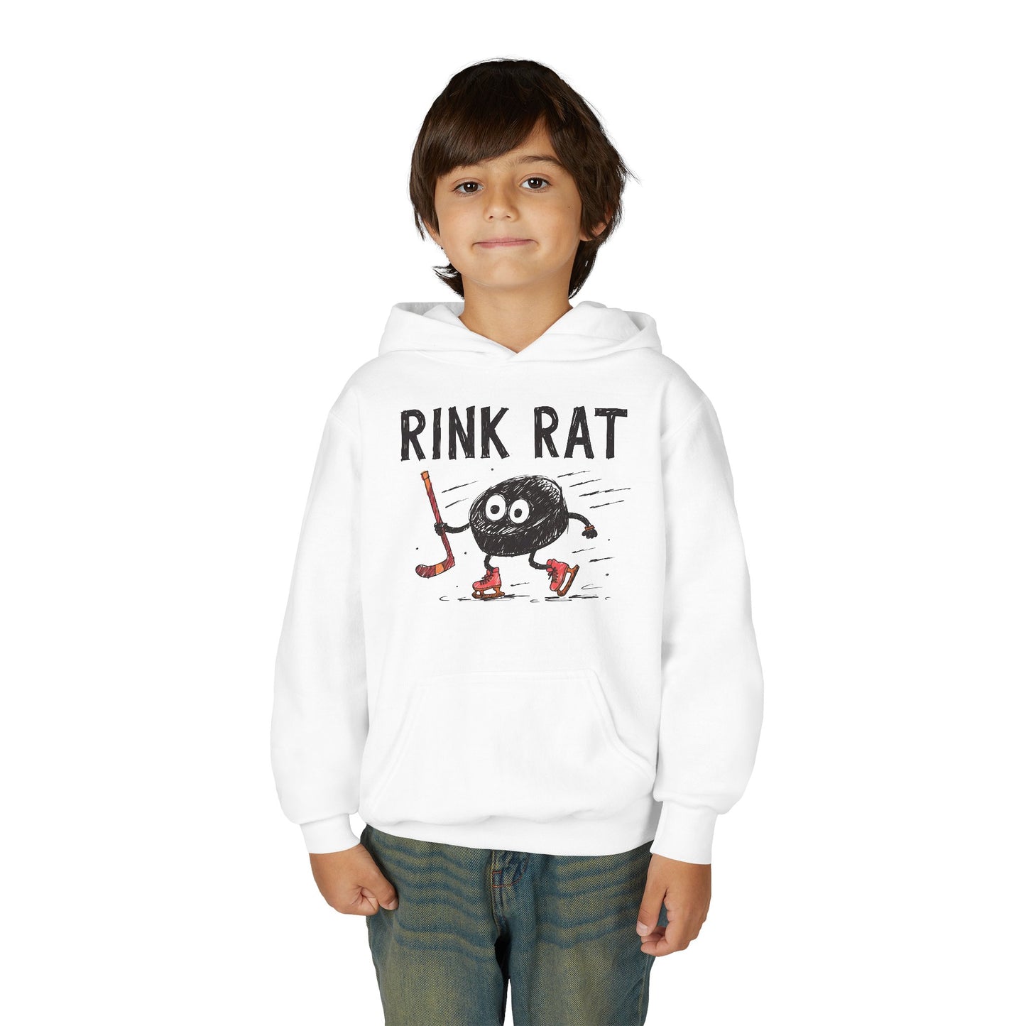 Youth Hoodie — "Rink Rat"