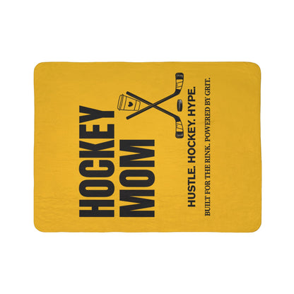Hockey Mom Fleece Blanket, Cozy Sports Throw, Unique Gift for Hockey Fans, Winter Warmth, Team Spirit Home Decor
