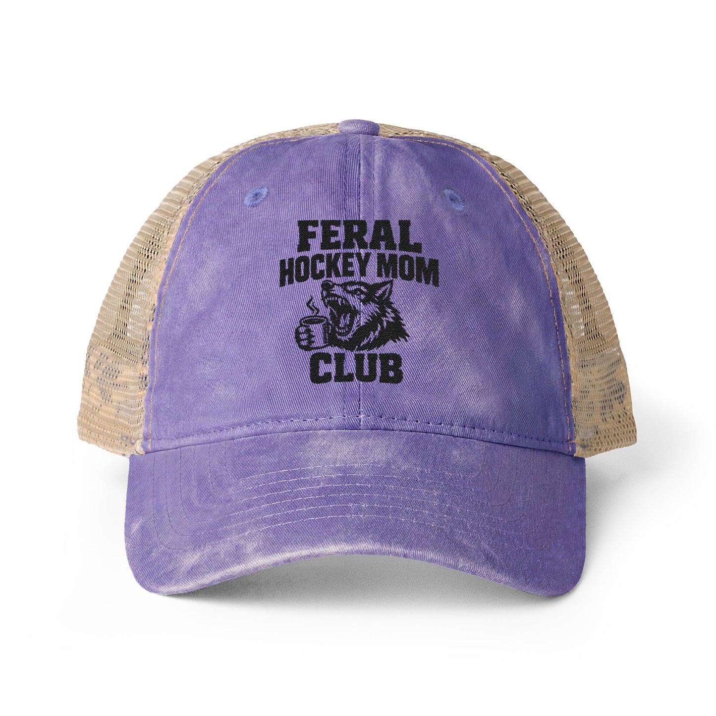 Feral Hockey Moms Club -  Washed Mesh-Back Cap