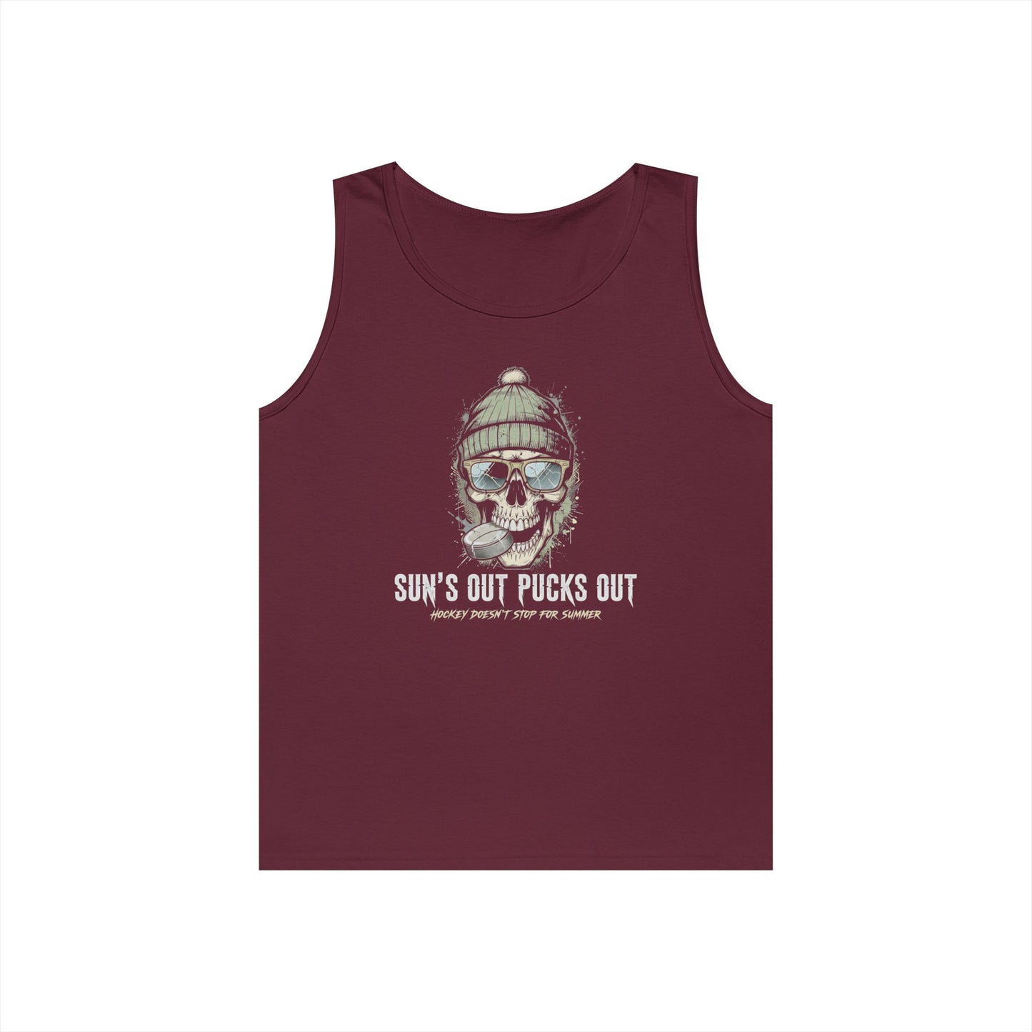 "Sun's Out Pucks Out" Hockey Summer Tee