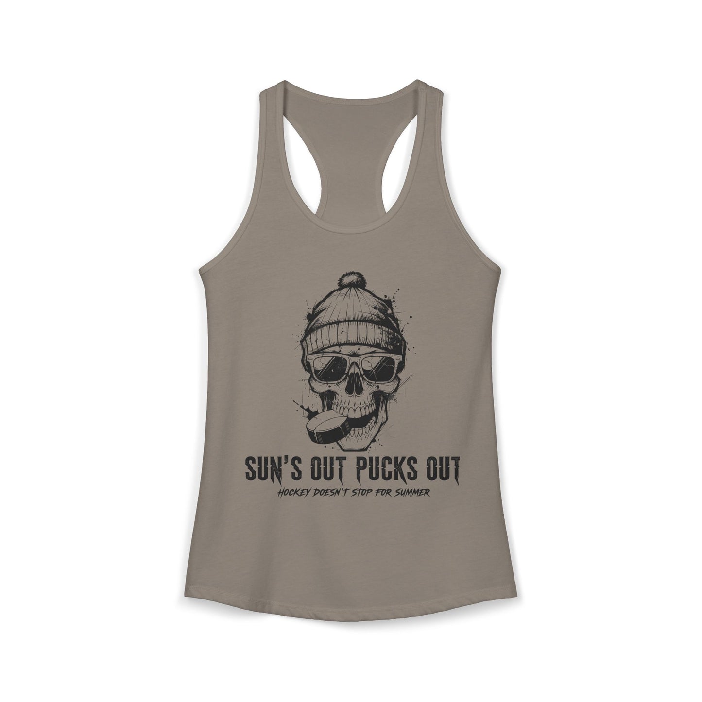 Sun's Out Pucks Out Racer Back Tank