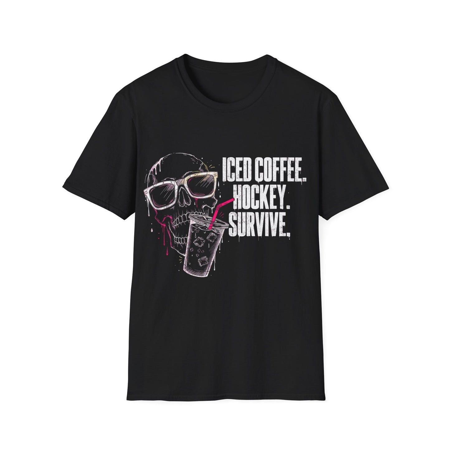 Iced Coffee. Hockey. Survive. T-Shirt