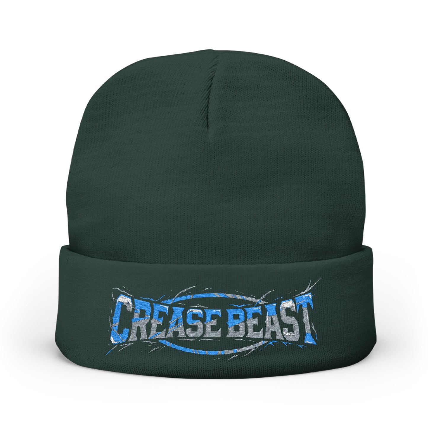 Crease Beast Embroidered Knit Beanie